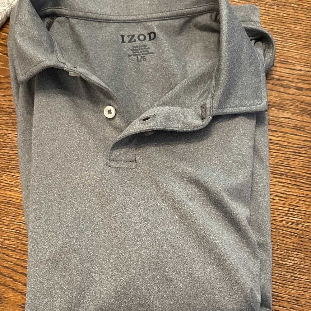 Izod Men's Charcoal Polo Shirt